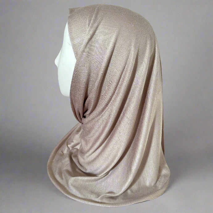 Plain Jersey Scarves - Beige