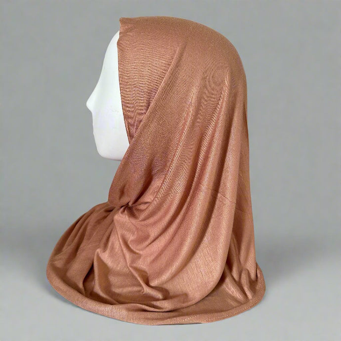 Plain Jersey Scarves -Caramel