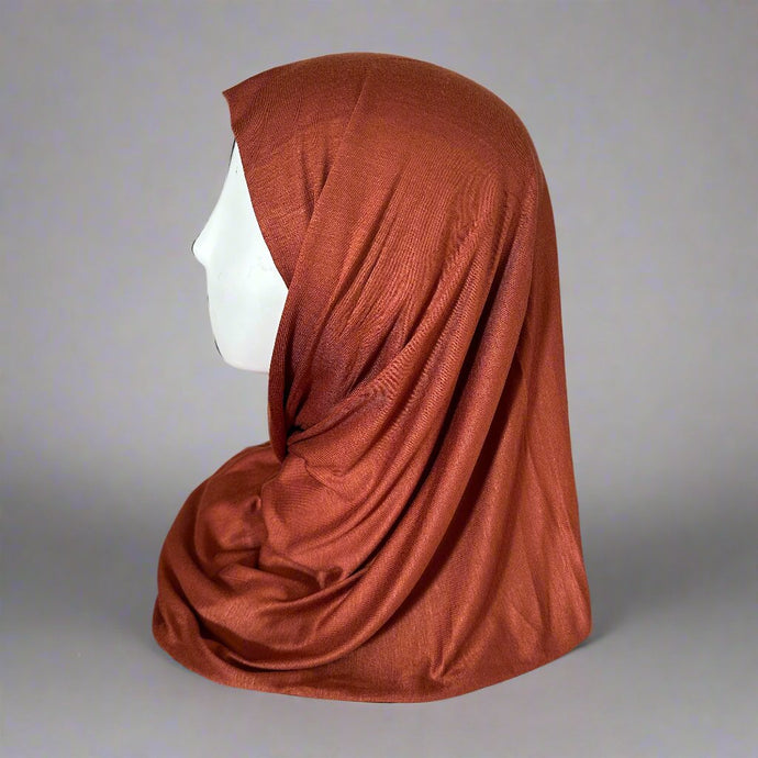 Plain Jersey Scarves - Copper