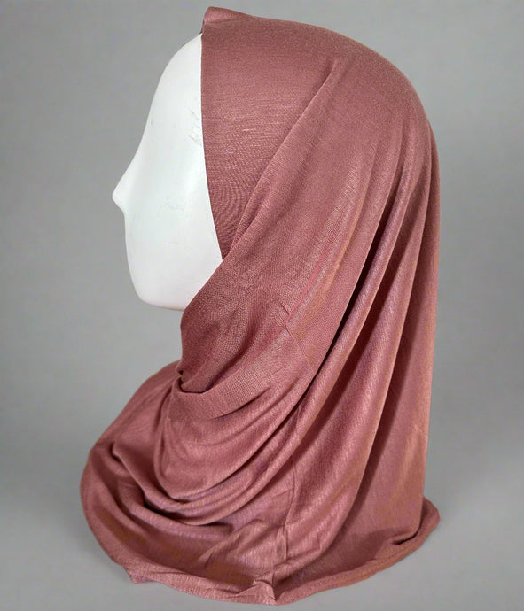 Plain Jersey Scarves -Rosewood Pink