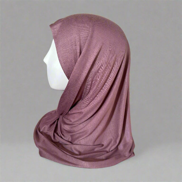 Plain Jersey Scarves - Mauve