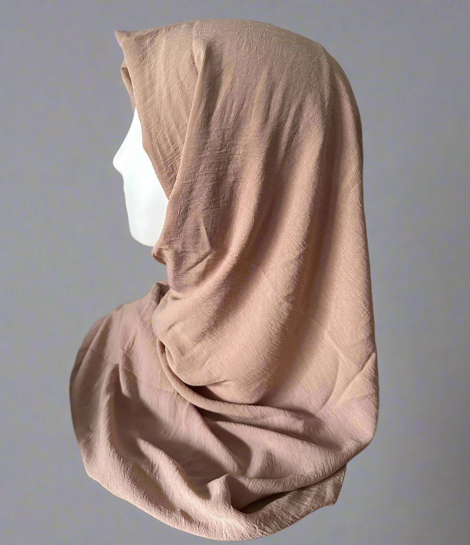 Light Crinkle  Scarves - Beige