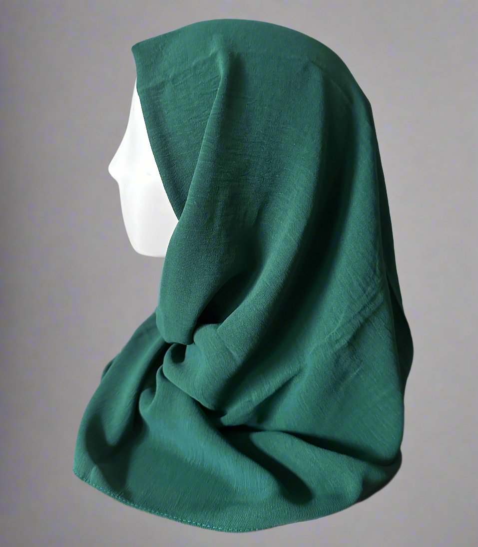 Light Crinkle  Scarves - Green