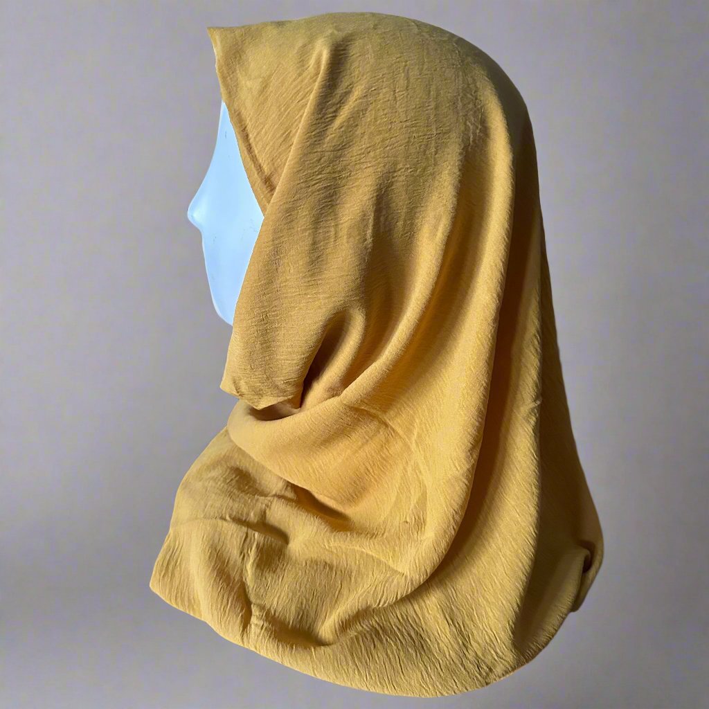 Light Crinkle Scarves- Mustard