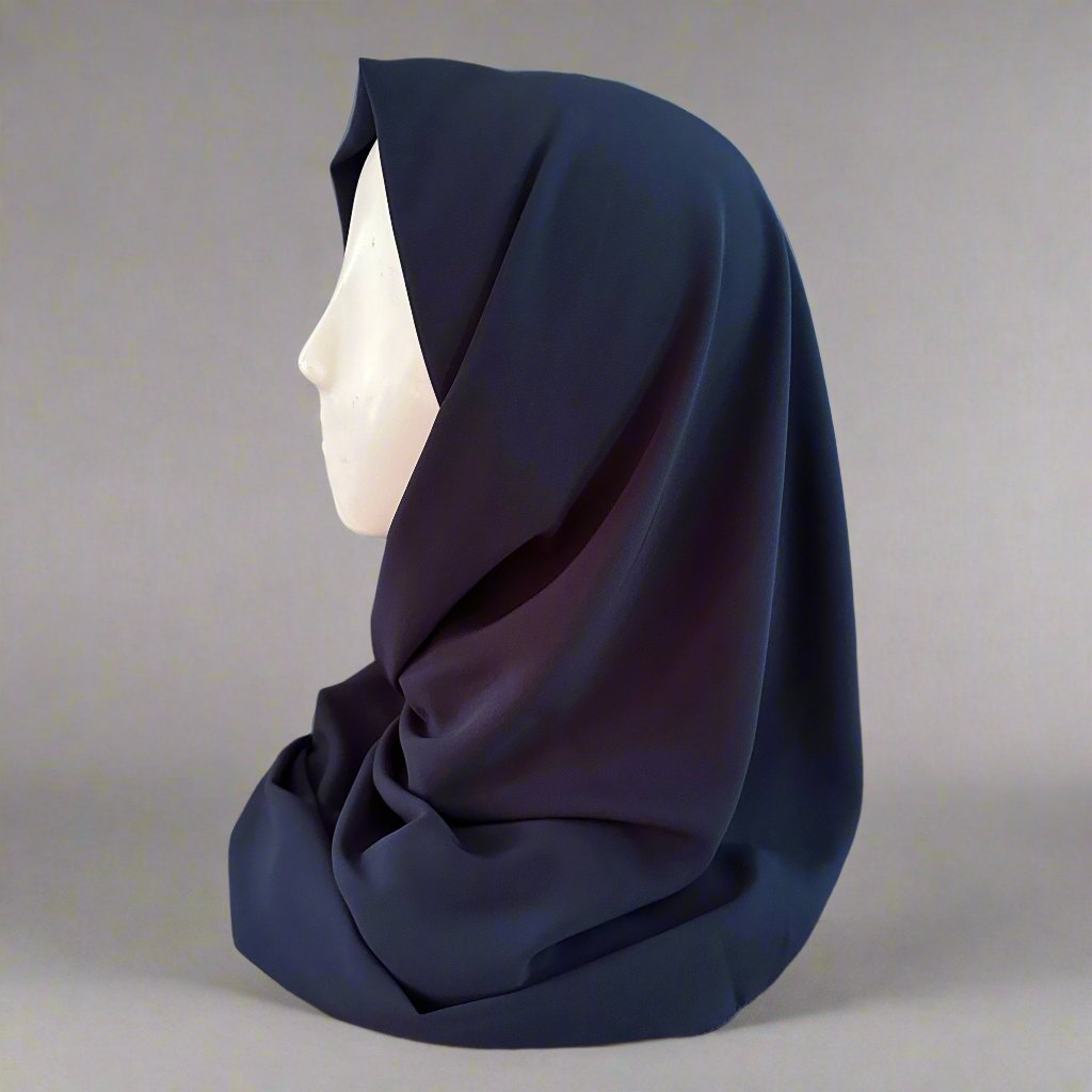 Opaque Scarves-Medina -Navy Blue