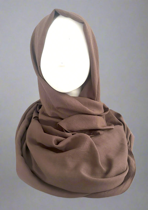 Scarves- Soft Rayon Cotton-Cocoa