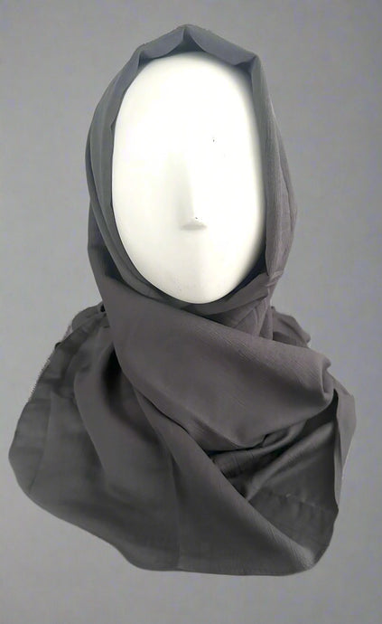 Scarves- Soft Rayon Cotton- Dark Grey