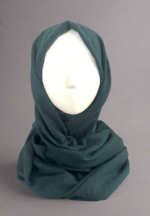 Scarves- Soft Rayon Cotton- Teal