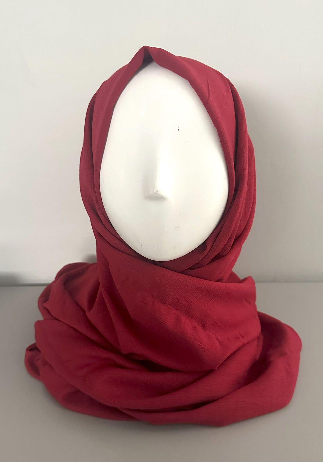 Scarves- Soft Rayon Cotton- Red