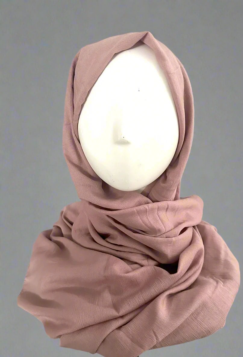 Scarves- Soft Rayon Cotton- Mauve Pink