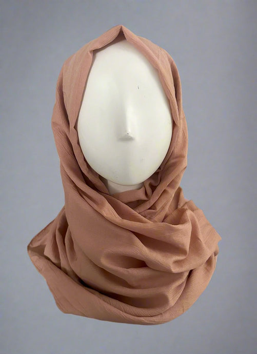 Scarves- Soft Rayon Cotton- Warm Peach