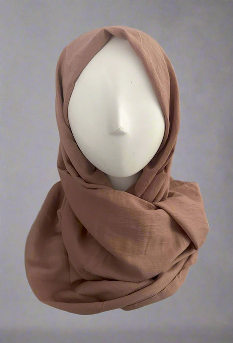 Scarves- Soft Rayon Cotton - Peach Melba