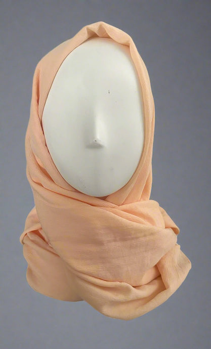 Scarves- Soft Rayon Cotton- Apricot