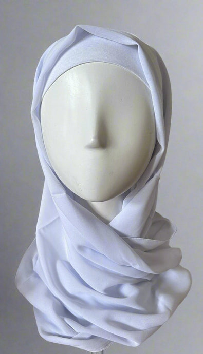 Chiffon Scarves- Milenda- White