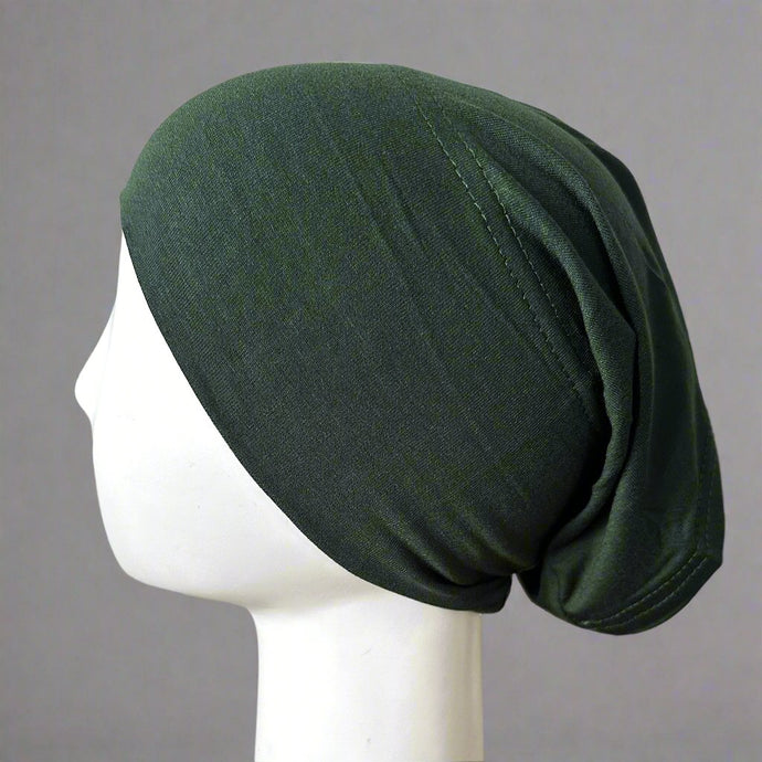 Under Caps- Tube Style- Dark Green