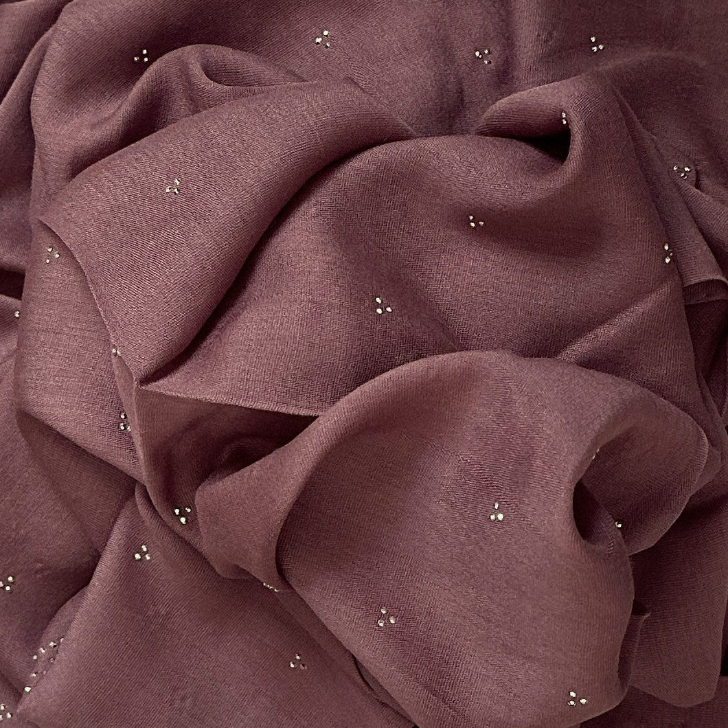 Viscose Scarves- Sparkle - Dried Plum