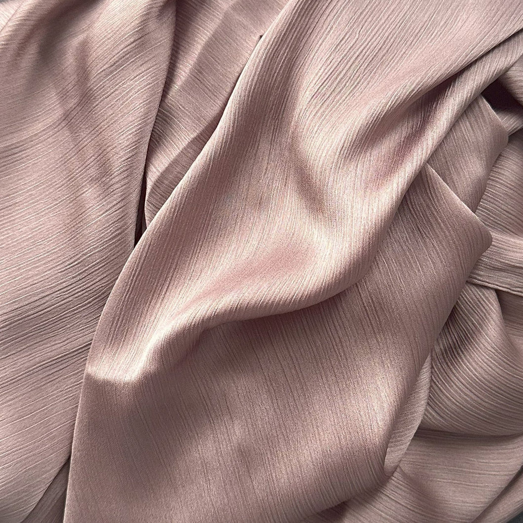 Crinkle Scarves- Silk- Dusty Pink