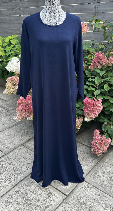 Simple Abayas- Navy Blue