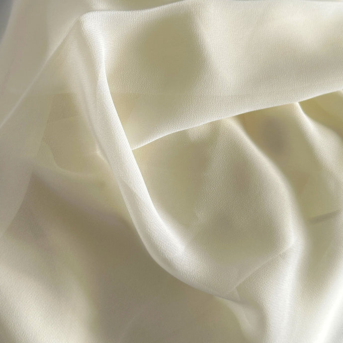 Chiffon Scarves- Plain- Lemon White