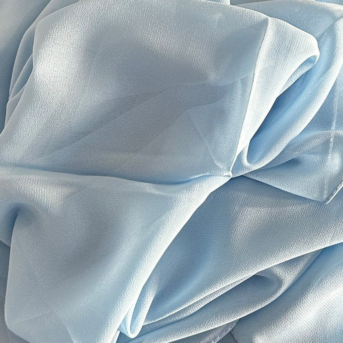 Chiffon Scarves- Plain -Baby Blue