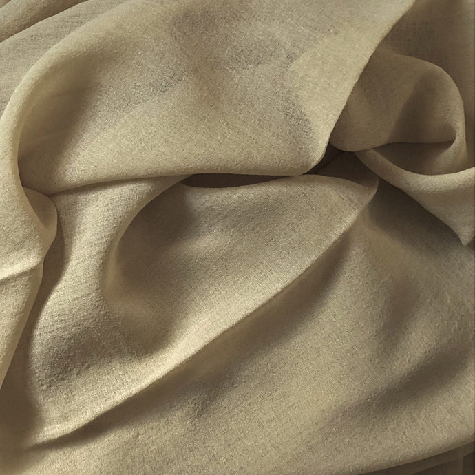 Crepe Scarves- Naturel- Flax