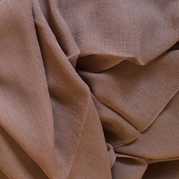 Crepe Scarves- Naturel- Mocha