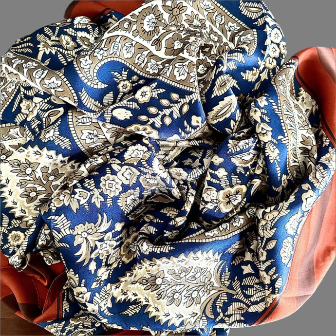 Foulards en polyester -Royal